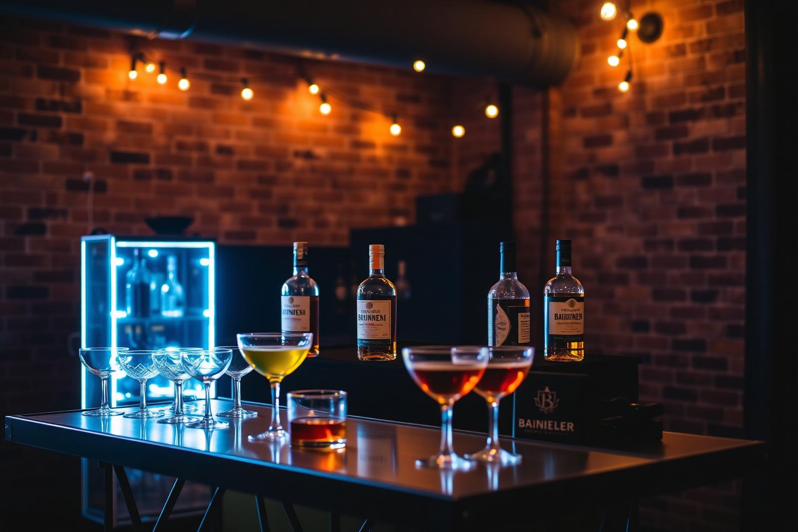 Bachelor party bar setup in Buffalo, NY
