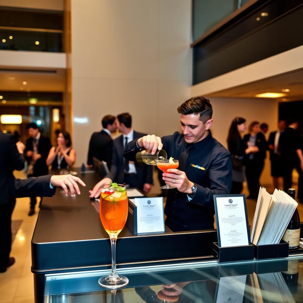 Corporate holiday party bar service in downtown Buffalo